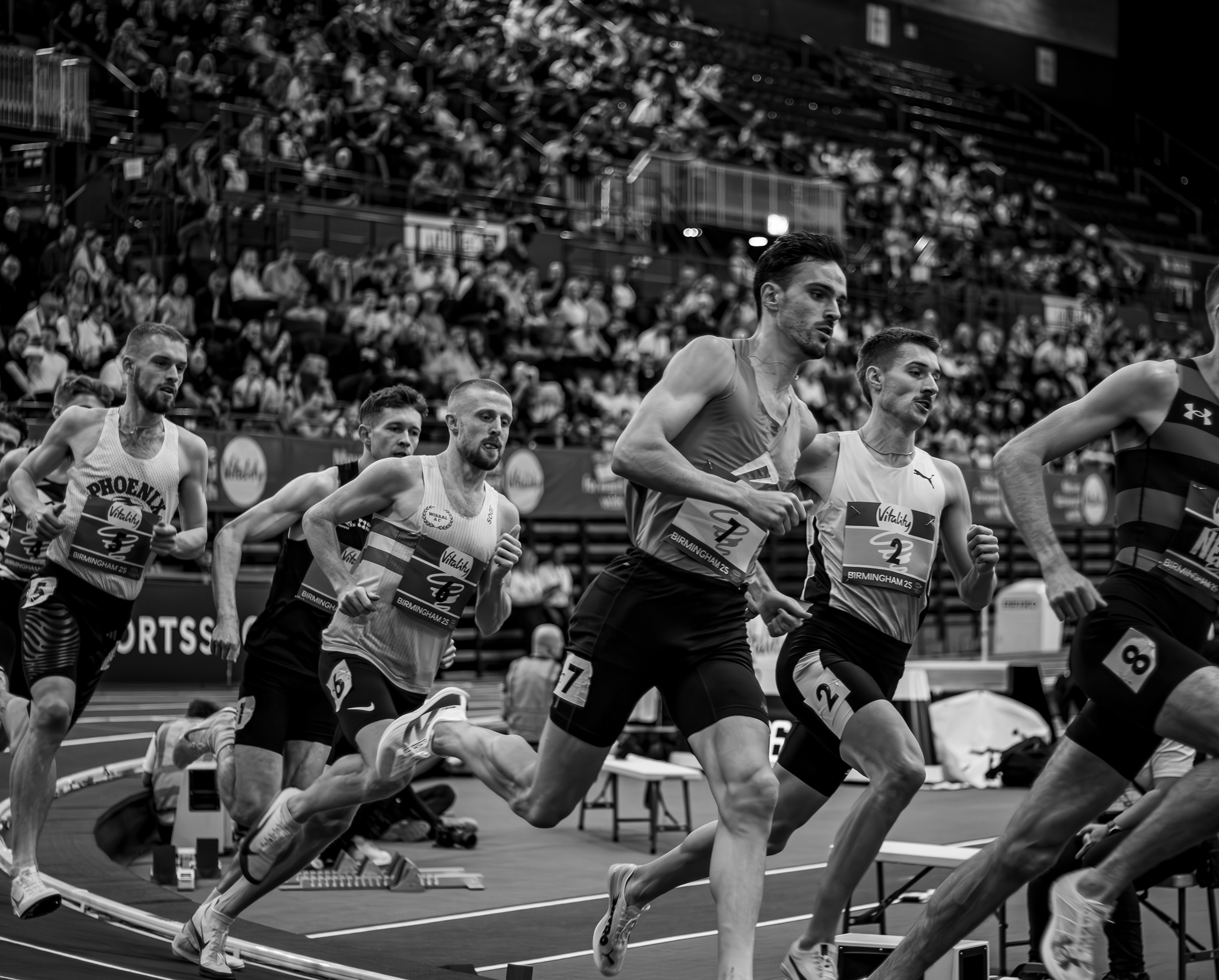 Distance race at Keely Klassic 2025 indoor athletics